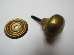 Screw In Cabinet Knob Antique Brass 38mm.