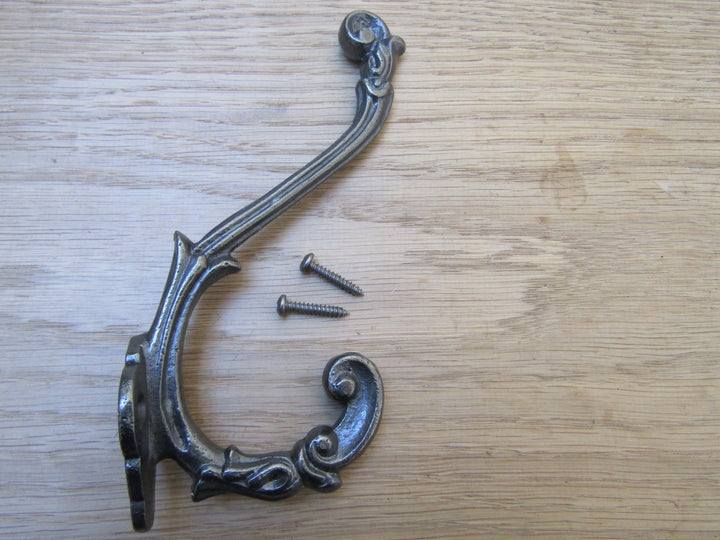 Pack Of 5 Sedgewick Coat Hooks Antique Iron.