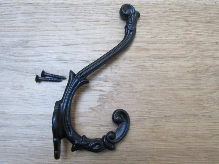 Pack Of 5 Sedgewick Coat Hooks Black Antique.