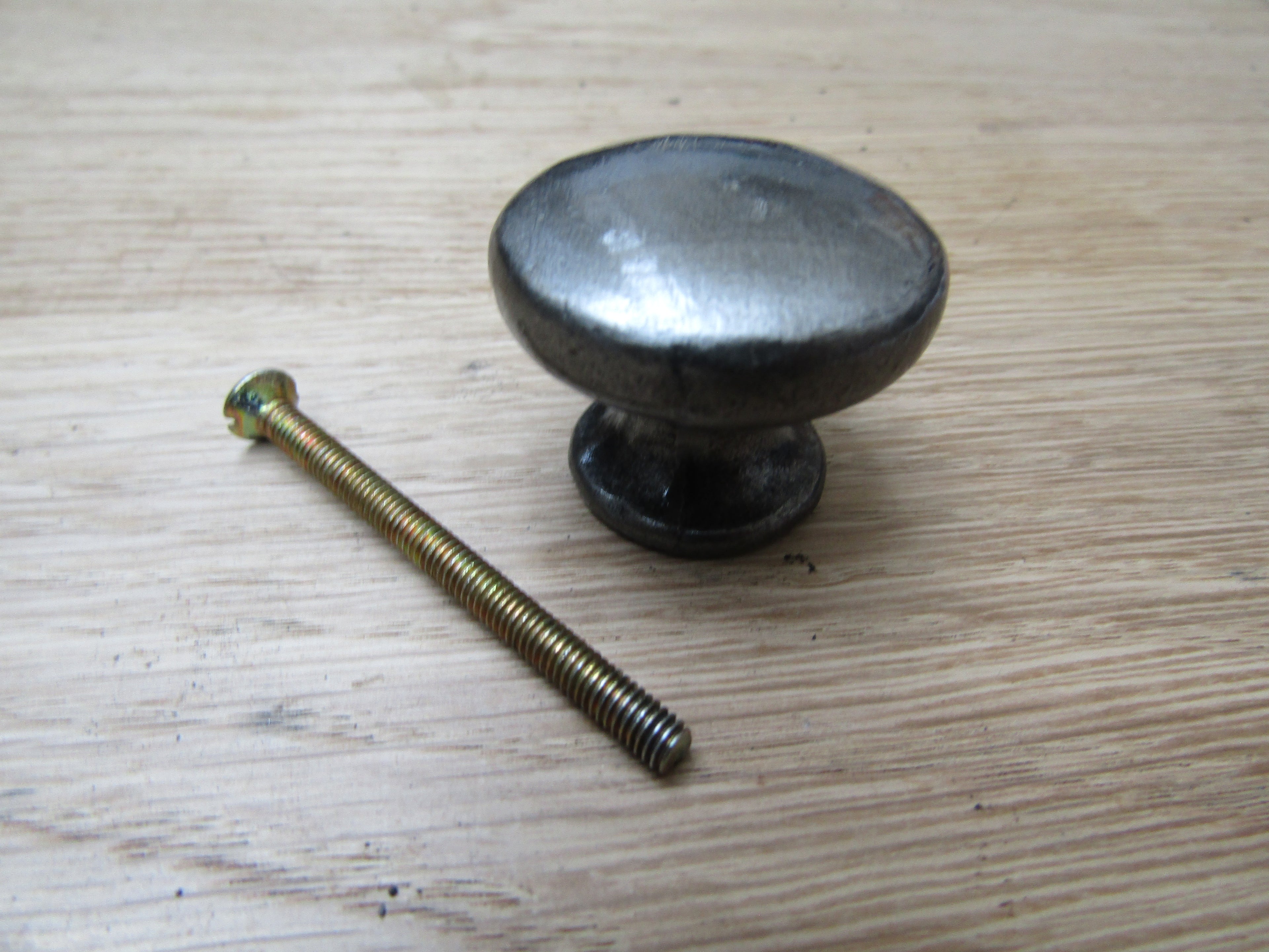 Shaker Cabinet Knob Antique Iron 35mm.
