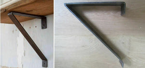 Pair Of 9inch Woking Shelf Support Brackets Antique Iron.
