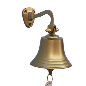 5inch Hanging Ship Bell Antique Brass.