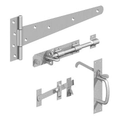 Gatemate 18inch Galvanised Side Gate Kit With Suffolk Latch.