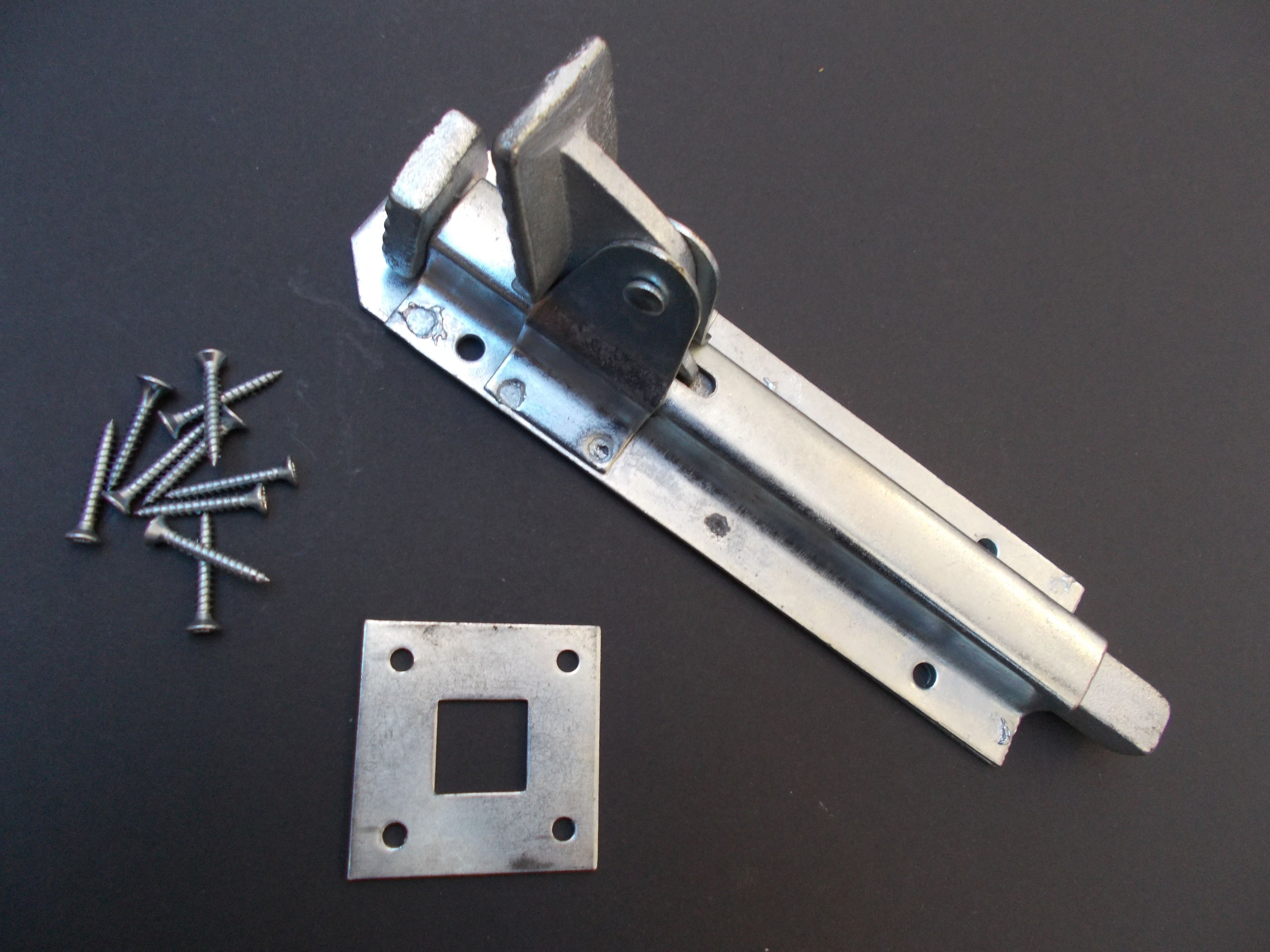 8inch Garage Gate Foot Bolt Galvanised.