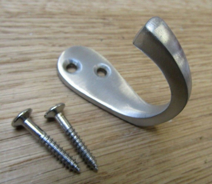 Single robe hook Satin Chrome Chrome.