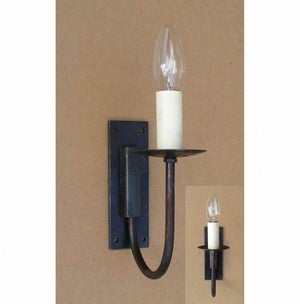 Hand Forged Rustic Light Single Wall Light.