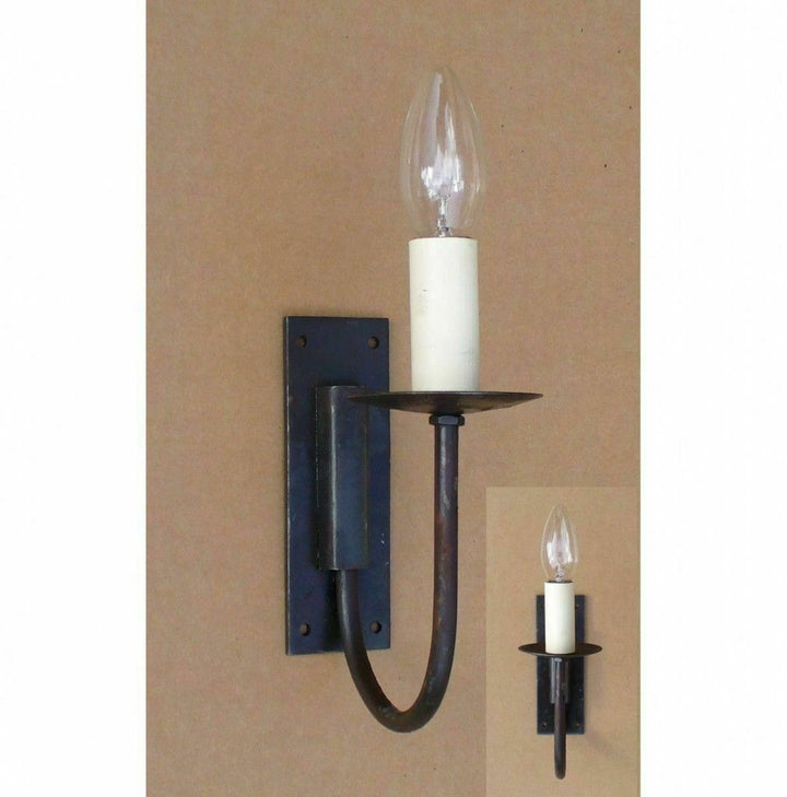 Hand Forged Rustic Light Single Wall Light.