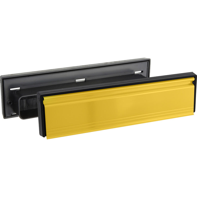 Telescopic Sleeved Letter Plate Gold.