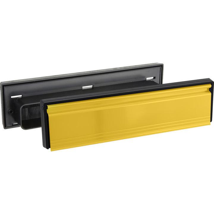 Telescopic Sleeved Letter Plate Gold.