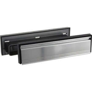 Telescopic Sleeved Letter Plate Silver.