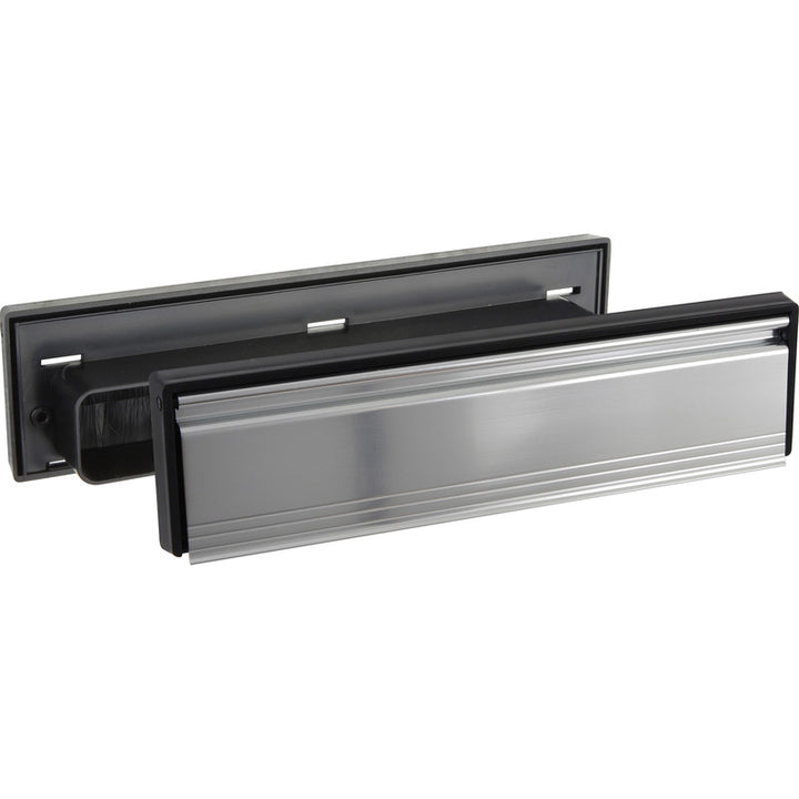 Telescopic Sleeved Letter Plate Silver.