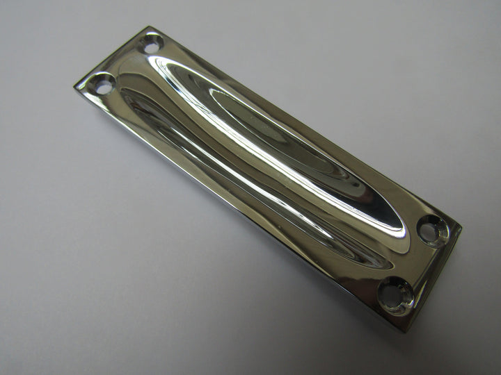 Sliding Slim Recessed Handle Small Polished Chrome.