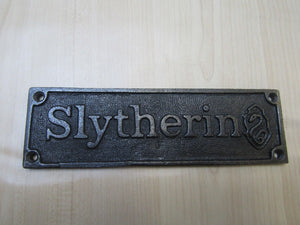 Cast Iron Slytherin Plaque.