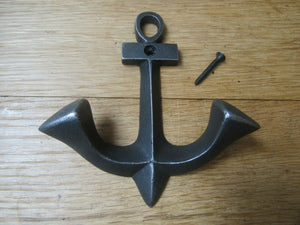 Cast Iron Small Anchor Hook Antique Iron.