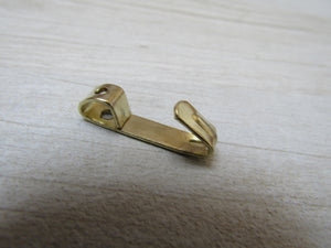 Pack of 10 Small Picture Hooks Brass.