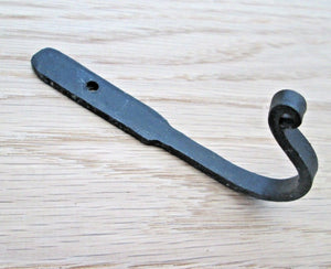 Hand Forged Small Utility Hook black wax.