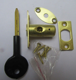 Polished Brass Window Rackbolt + Key.