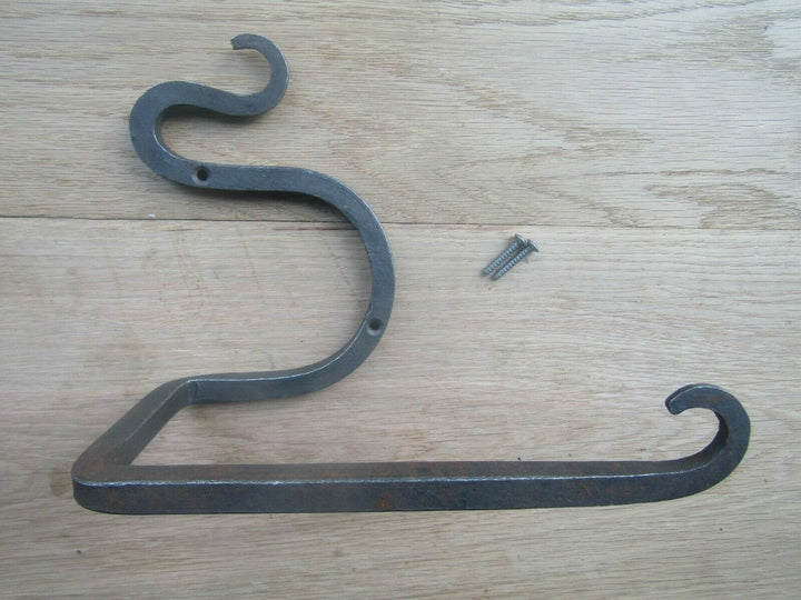 Handforged Iron Snake Toilet Roll Holder.