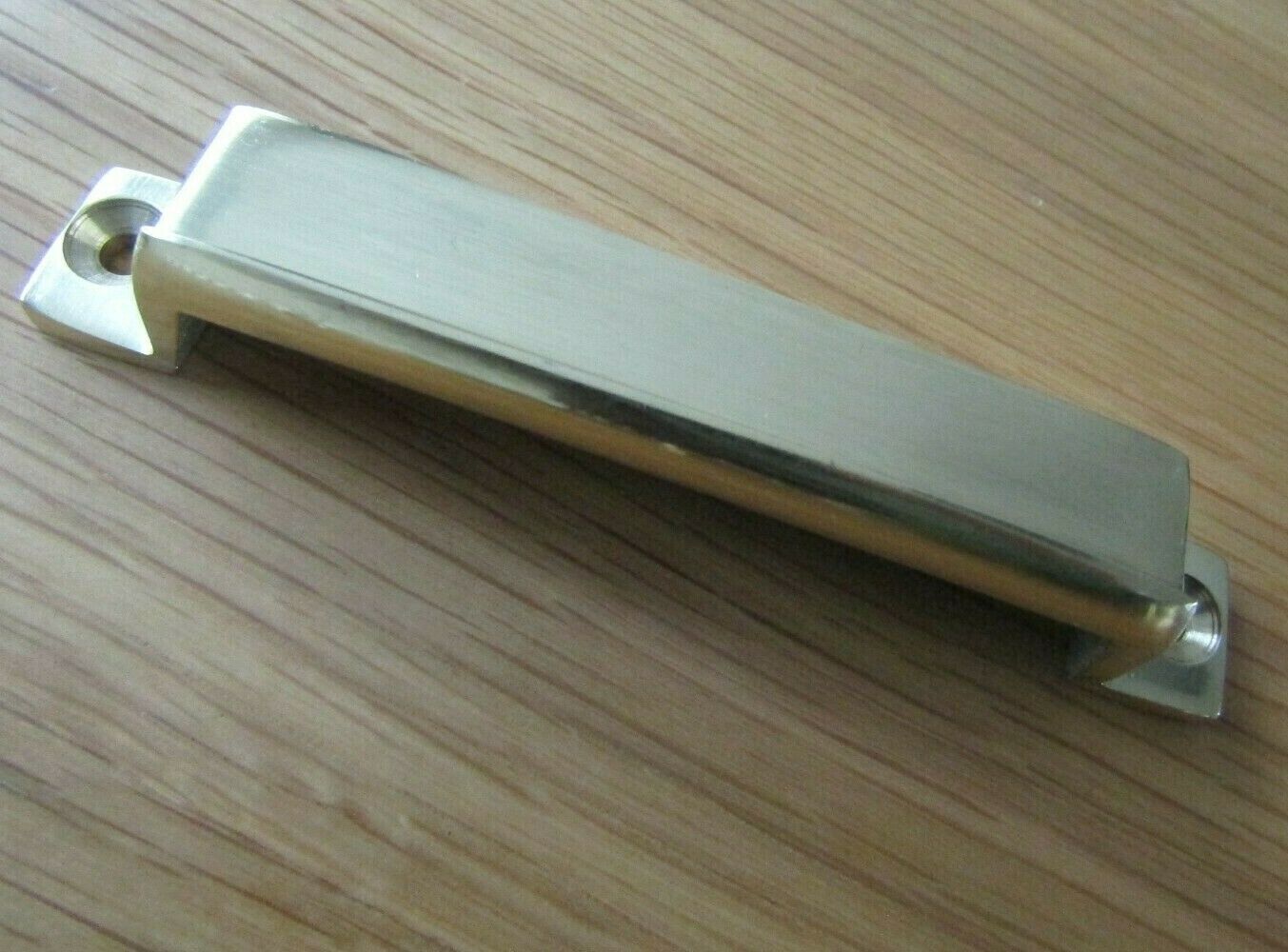 Solid Brass Rim Lock Keep Lipped with Lugs 120mm.