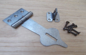 Hasp And Staple Spear Head Antique Iron.