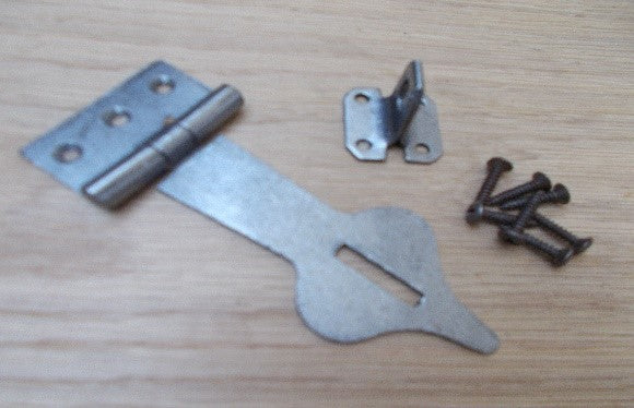 Hasp And Staple Spear Head Antique Iron.