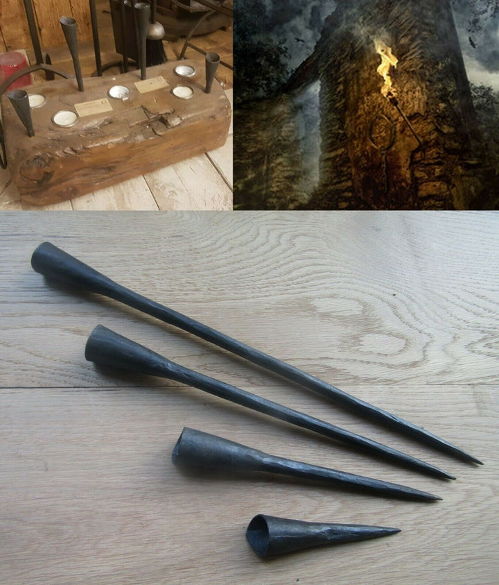 Medieval Dungeon Spike in Candle Holder 8inch.