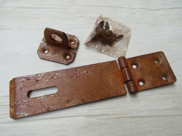 Hasp And Staple 4.5inch Steel Rust.