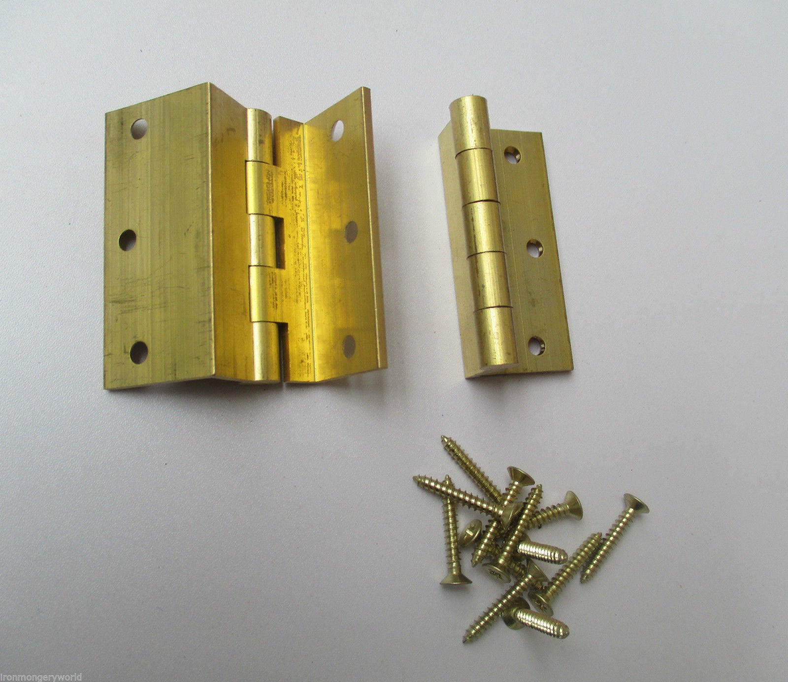 Pair of Stormproof hinge Brass.