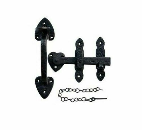 Suffolk Latch 7inch Arrow Head Black Antique.