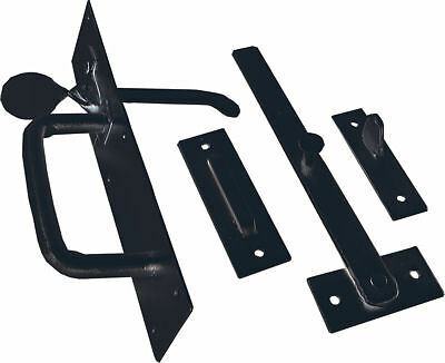 Traditional Steel Suffolk Latch Black.