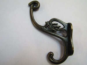 Swan P Coat Hook Antique Copper.