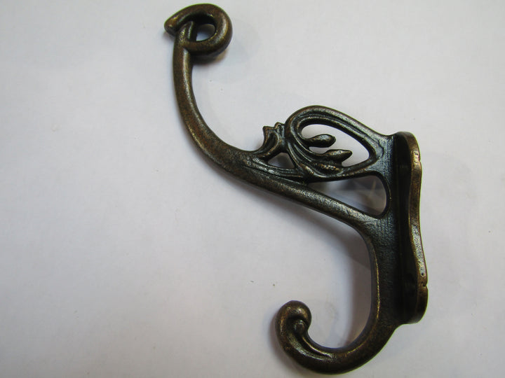 Swan P Coat Hook Antique Copper.