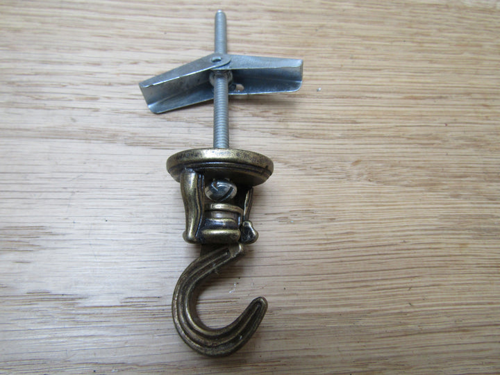 Swivel Ceiling Hook Antique Brass.