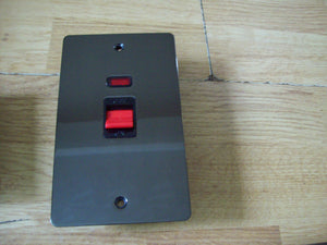Black Nickel Switch Plate Tall DP Cooker Control Unit.