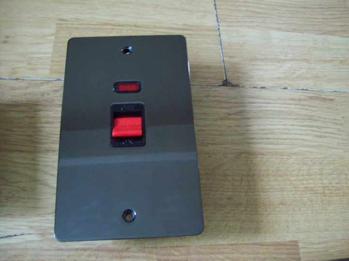 Black Nickel Switch Plate Tall DP Cooker Control Unit.