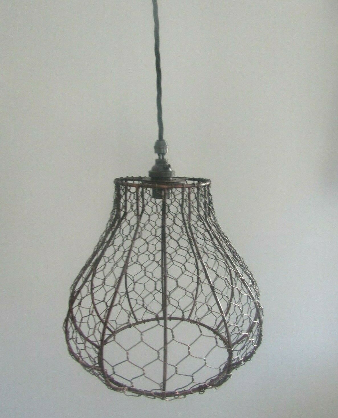 8inch Chicken Wire Tear Drop Light Shade.