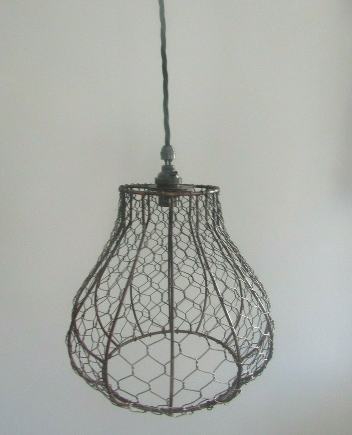8inch Chicken Wire Tear Drop Light Shade.
