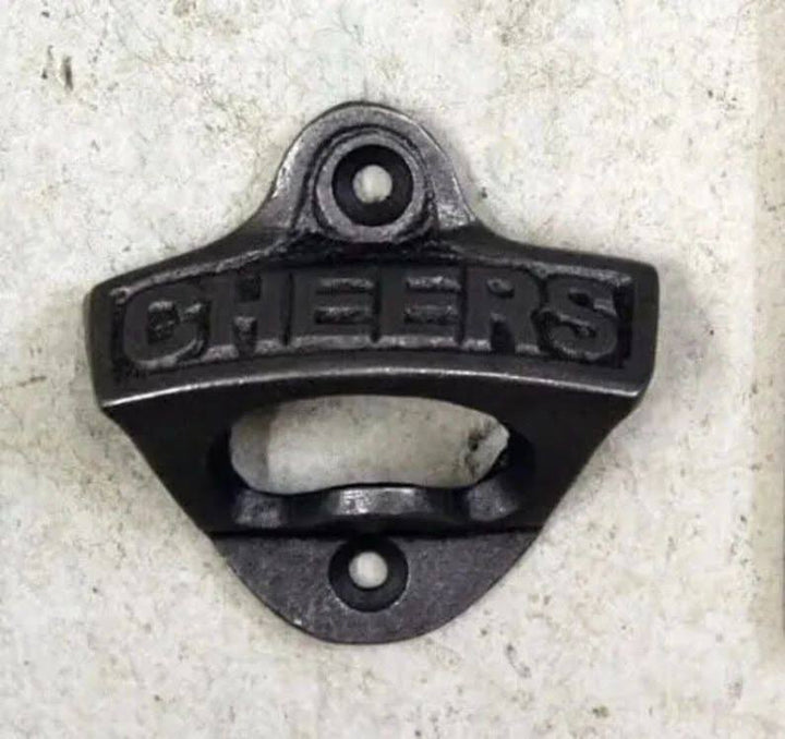 Wall Mounted Cheers Bottle Opener.