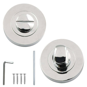 Bathroom Thumb Turn Door lock Polished Chrome.
