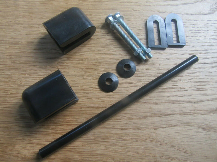 Black Plastic Replacement Toilet Seat Hinge.