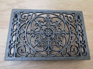 Cast Iron Ornate Rectangular Trivet.