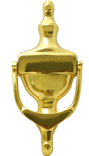 URN Door Knocker Polished Brass.