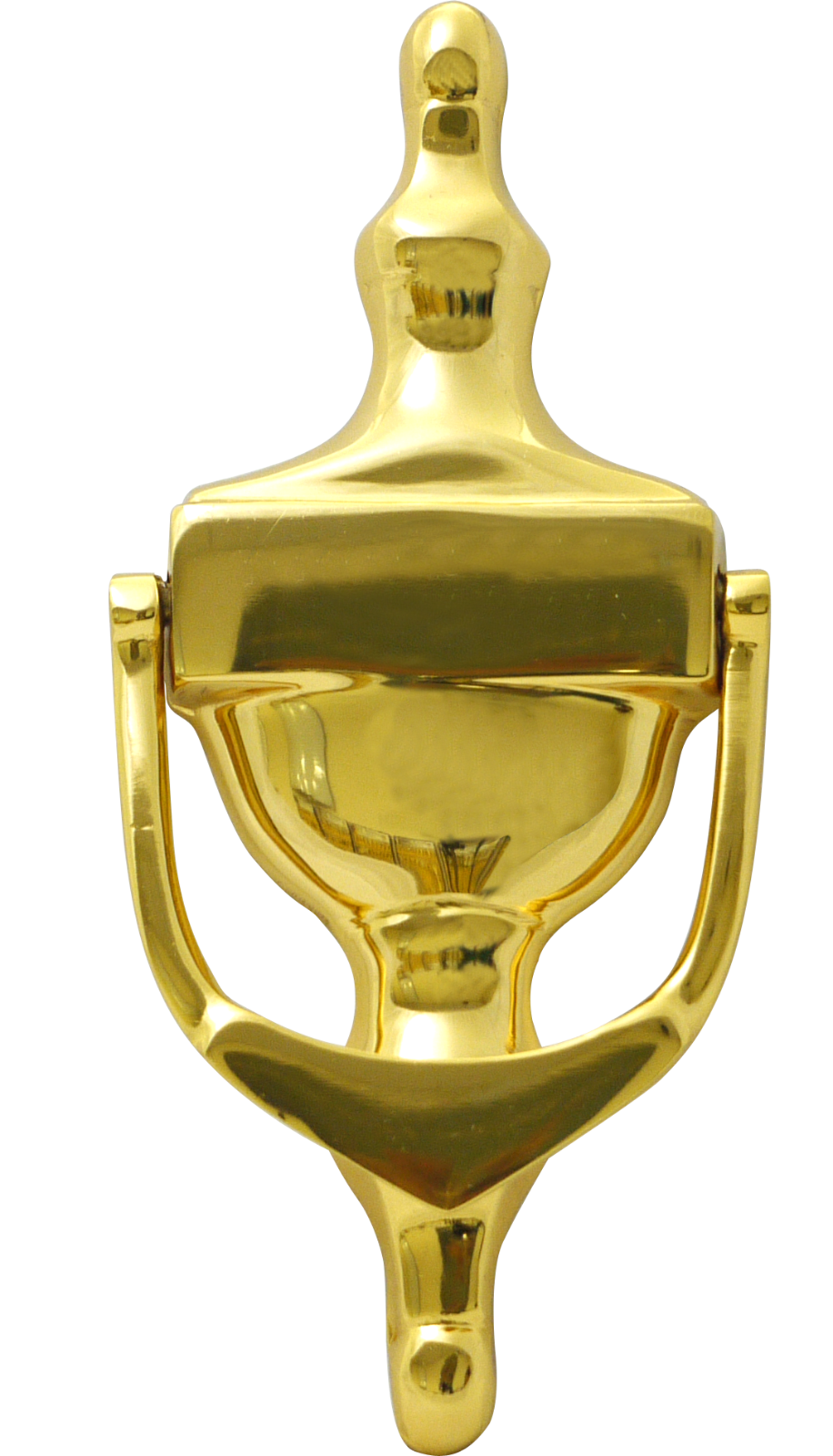 URN Door Knocker Polished Brass.
