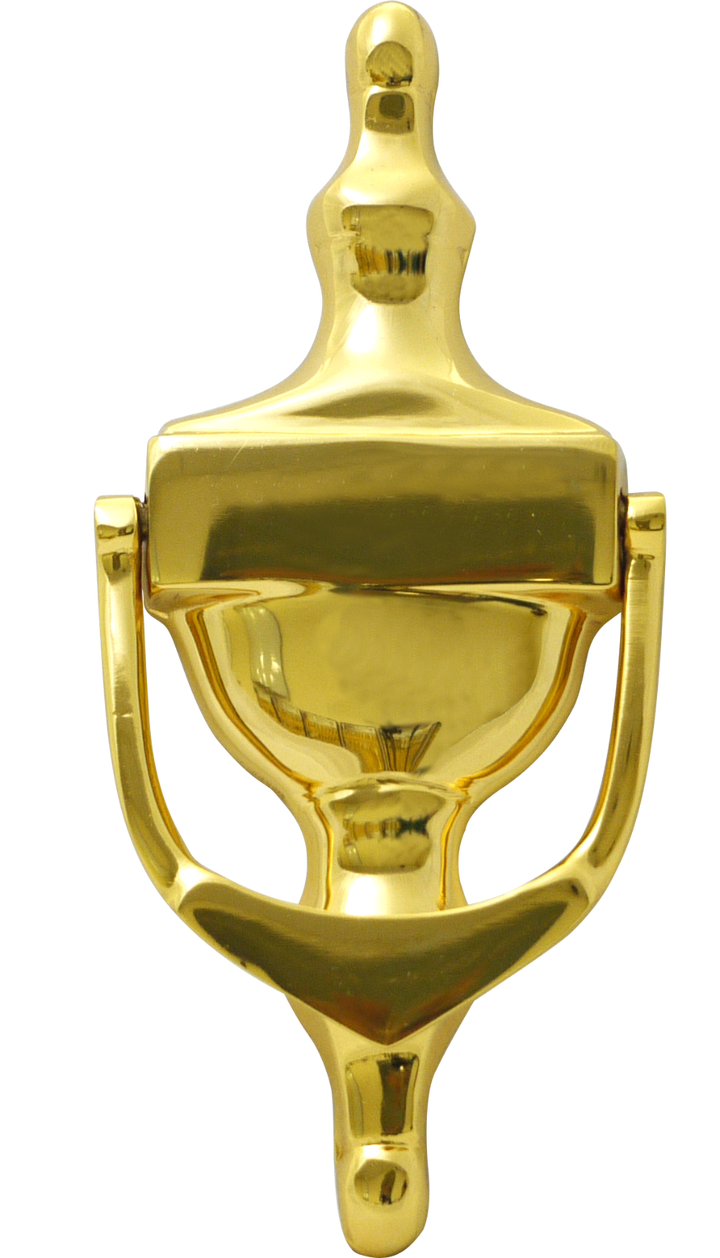 URN Door Knocker Polished Brass.