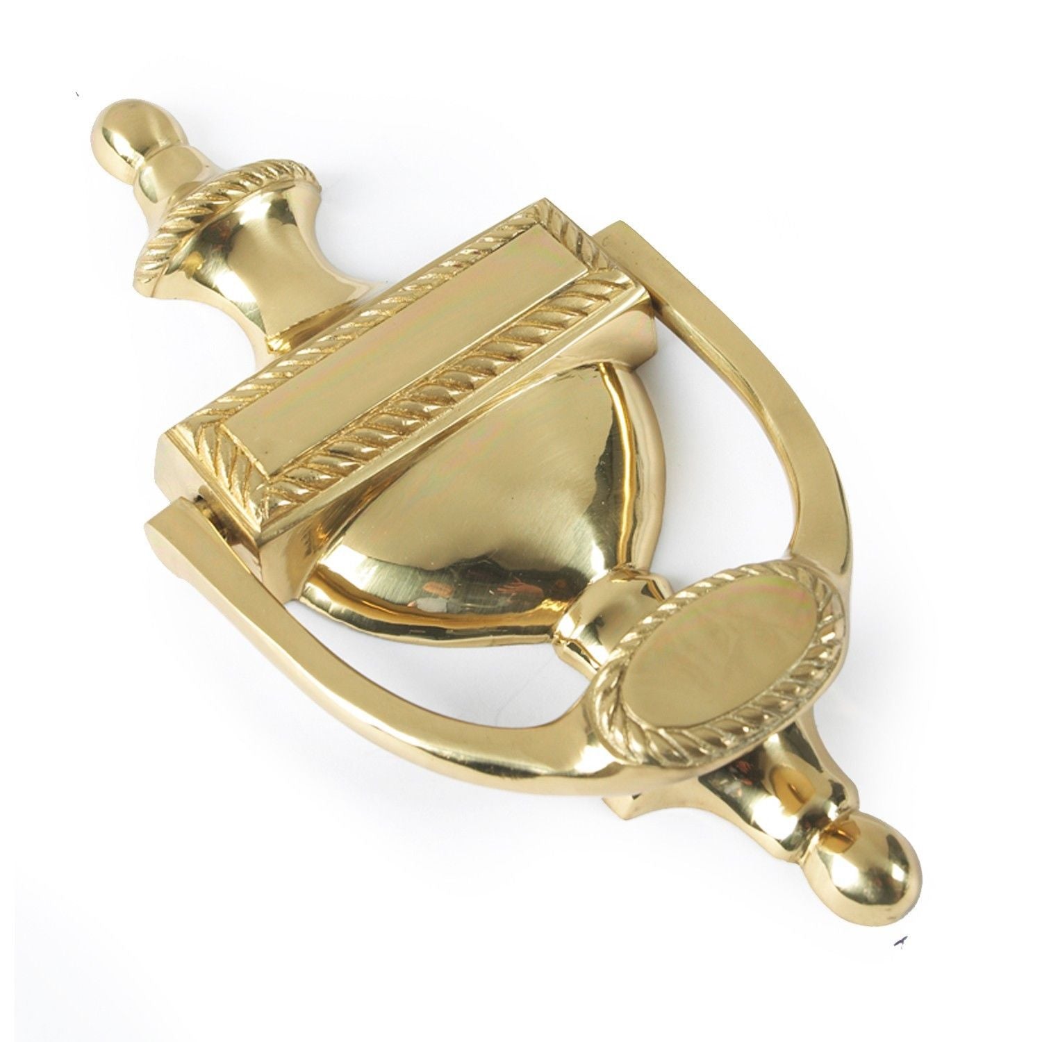 Georgian URN Door Knocker Polished Brass.