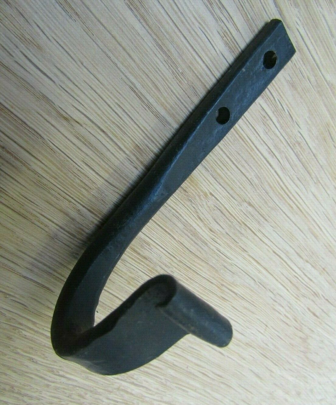 Black Wax Hand Forged Utility Scroll End Hook.