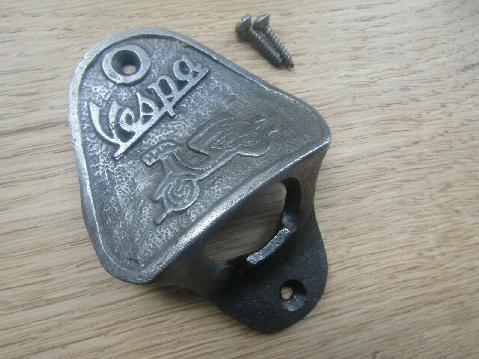 Cast Iron Vespa Scooter Bike Bottle Opener.
