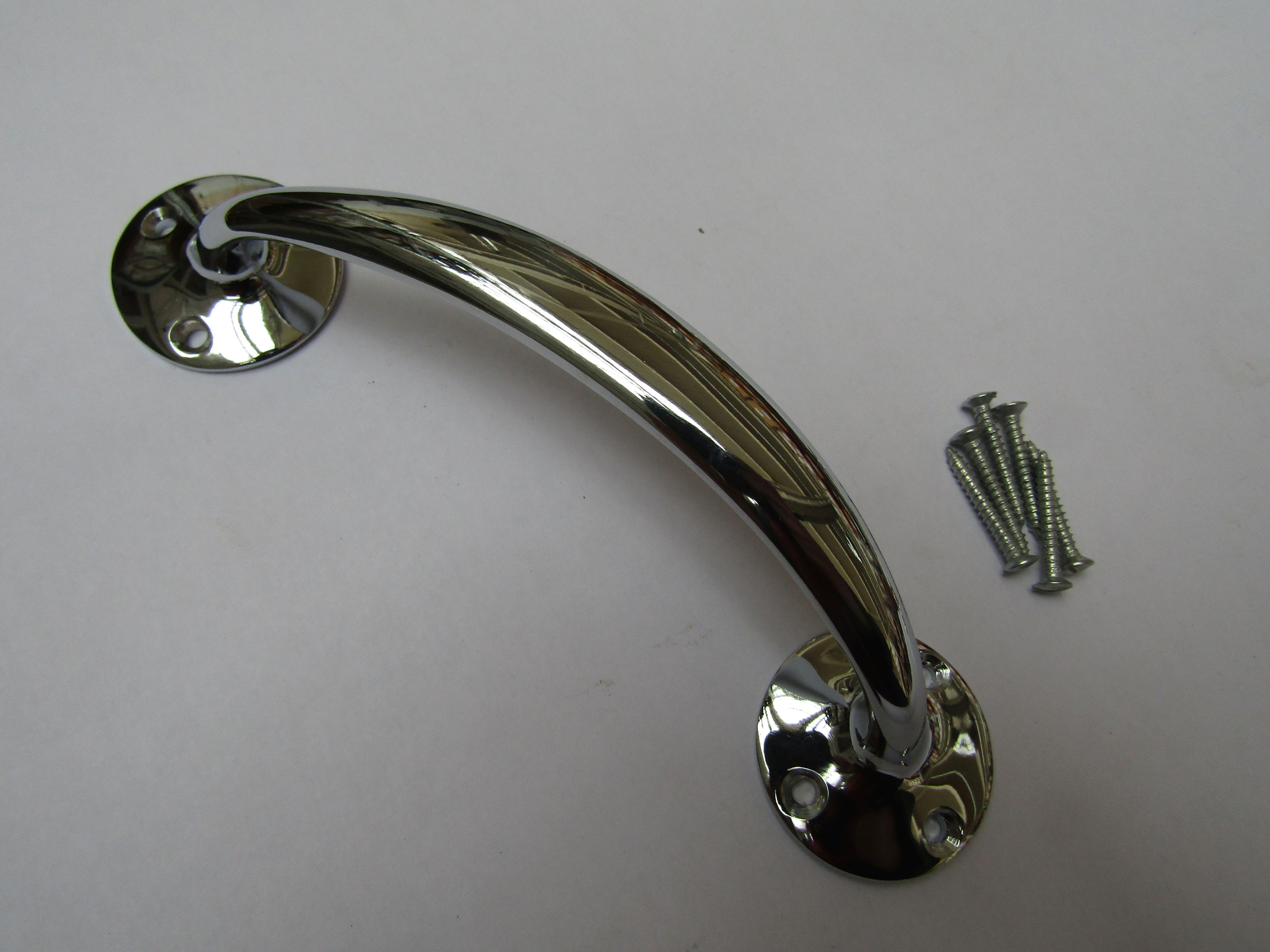Victorian Bow Cabinet Pull Handle Polished Chrome 6inch.