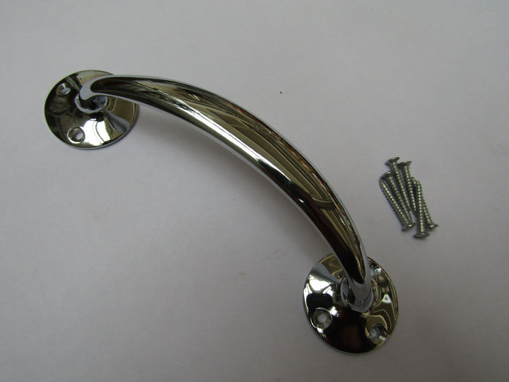 Victorian Bow Cabinet Pull Handle Polished Chrome 6inch.