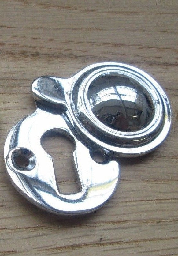 Victorian Covered Escutcheon Polished Chrome.